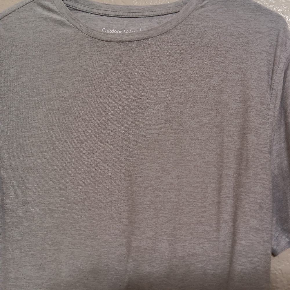 Outdoor Voices Heather Gray Short Sleeve Tee Top View 2